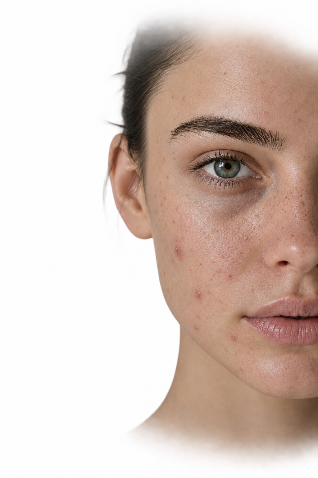 Visage analysé par Skinmetra